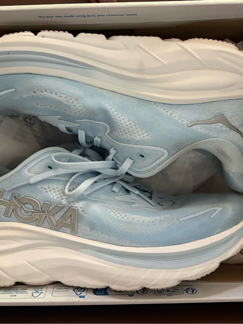 Hoka Women's Clifton 10 light Blue Basically brand new barley worn